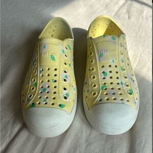Native Shoes - Kids Yellow Floral Slip-On